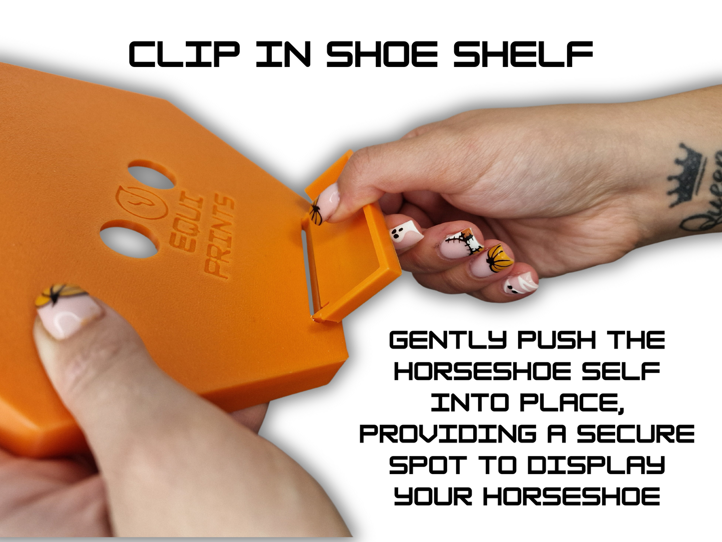 Wall-Mounted Horseshoe Display