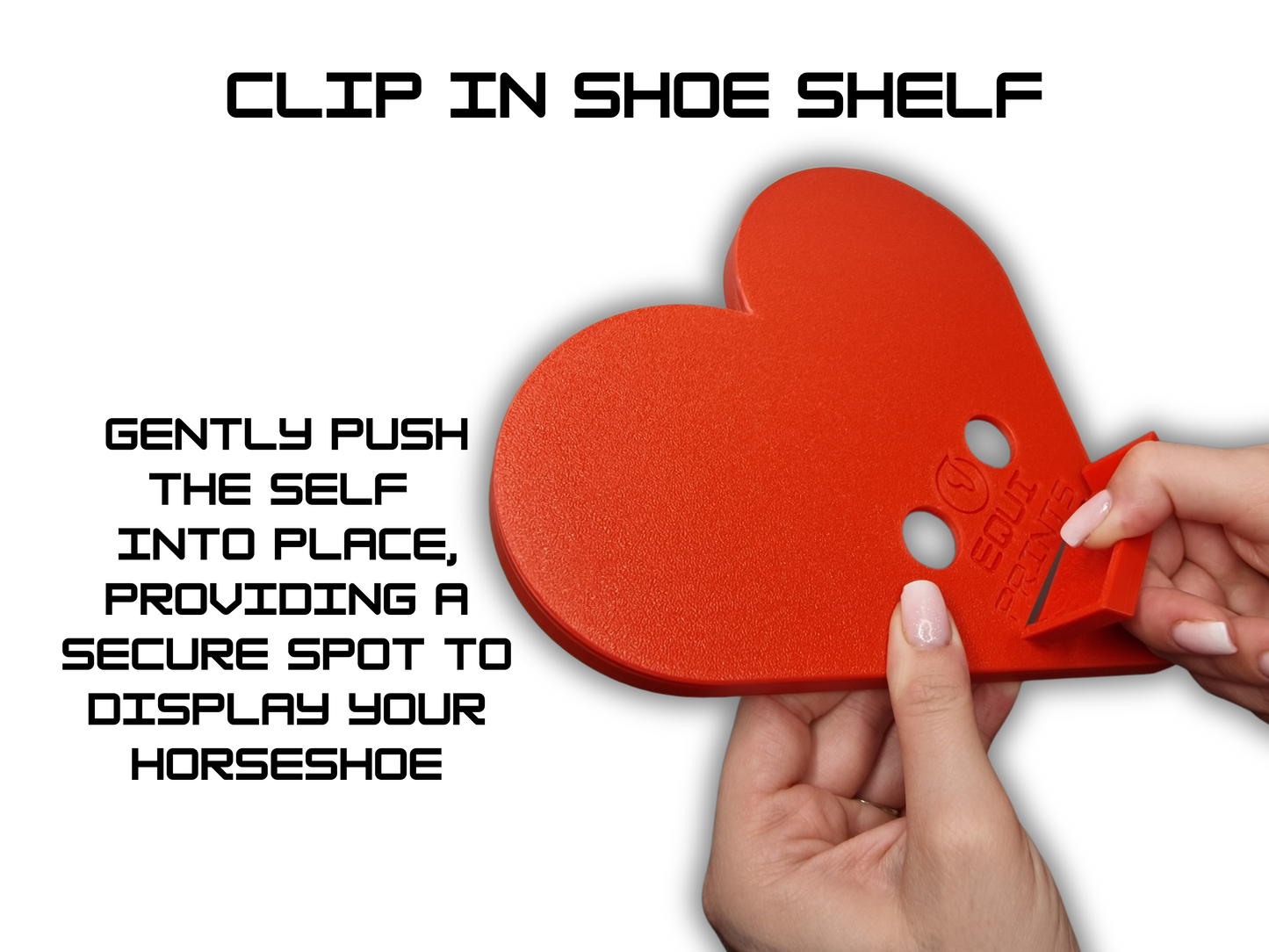 Heart Shaped Wall-Mounted Horseshoe Display