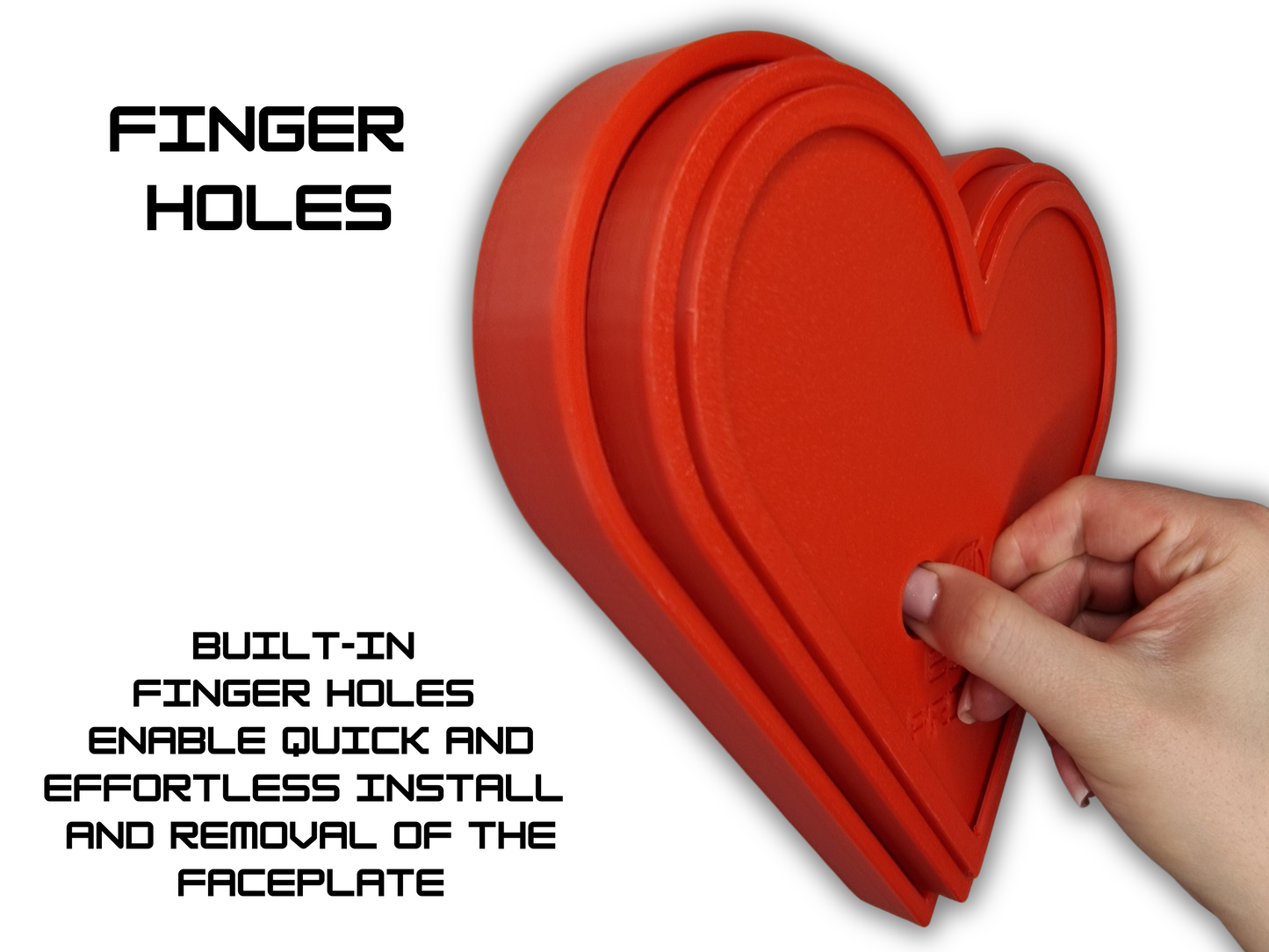 Heart Shaped Wall-Mounted Photo Display