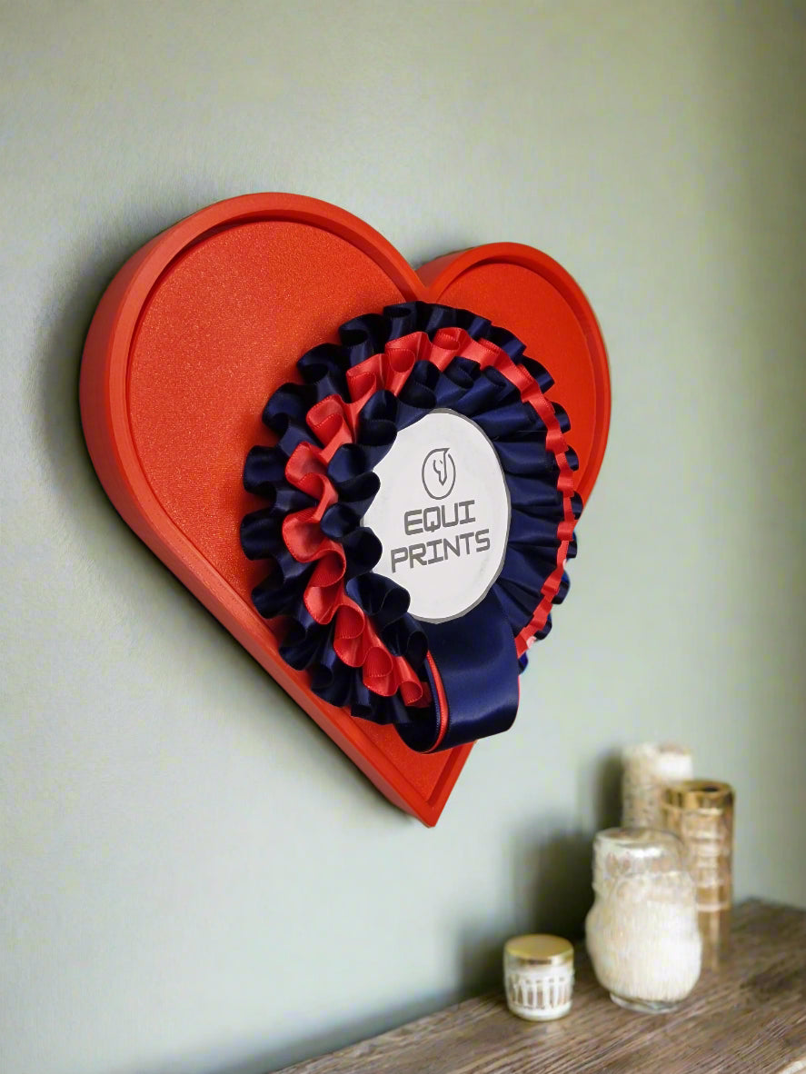 Heart Wall-Mounted Rosette Display