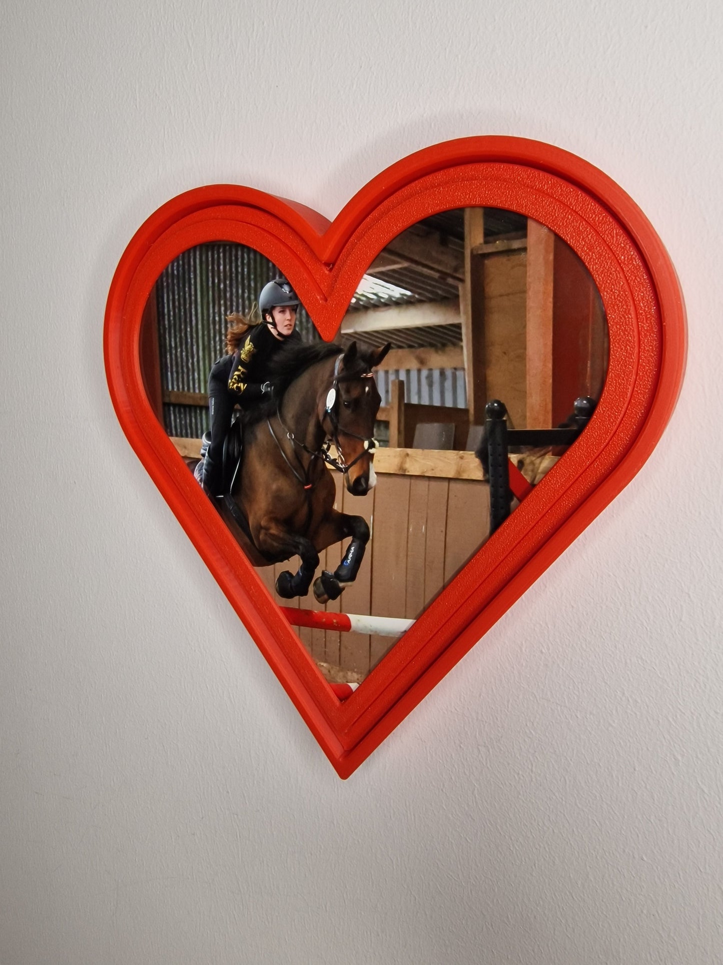 Heart Shaped Wall-Mounted Photo Display